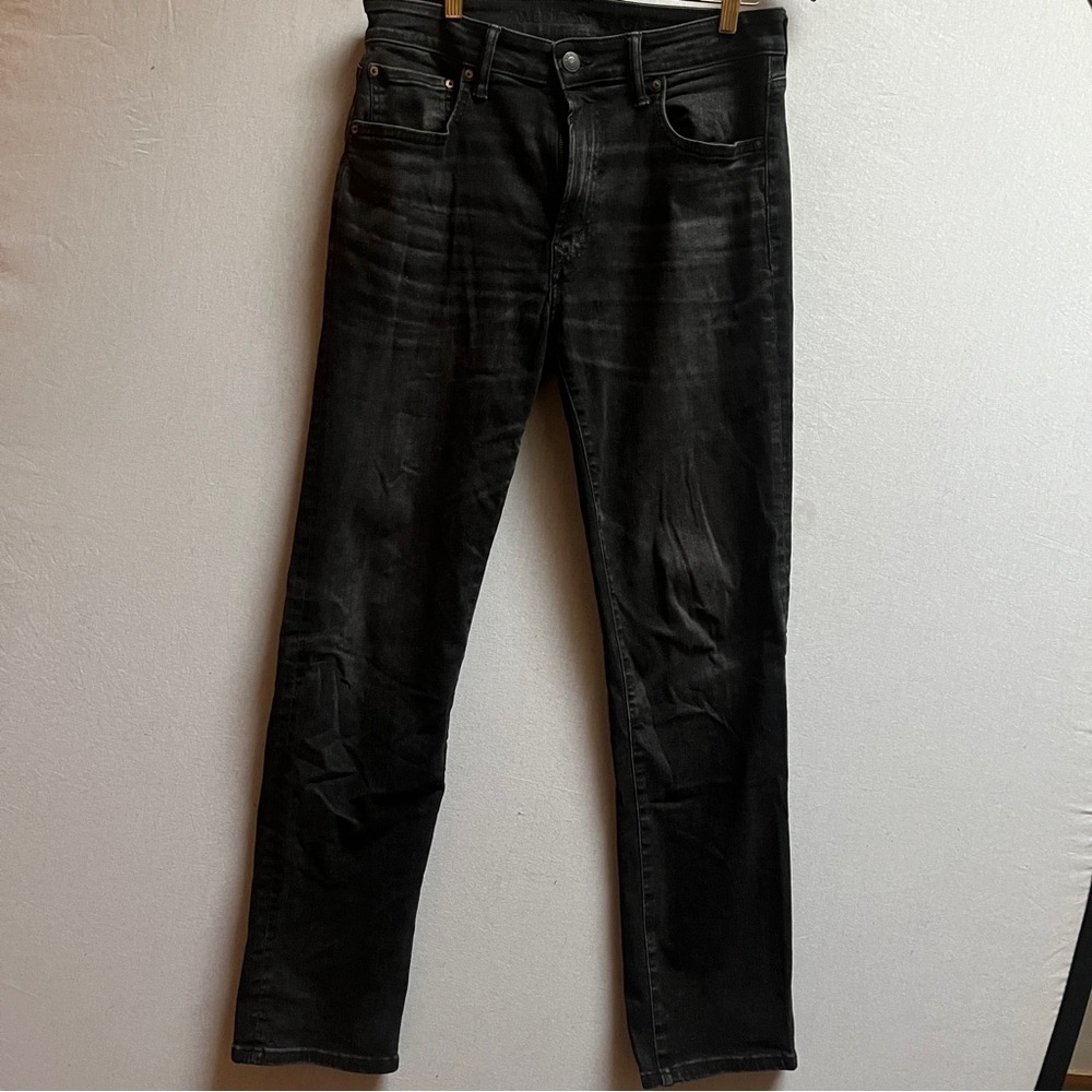 American Eagle AirFlex+ Athletic Straight Black Jeans Men's 33